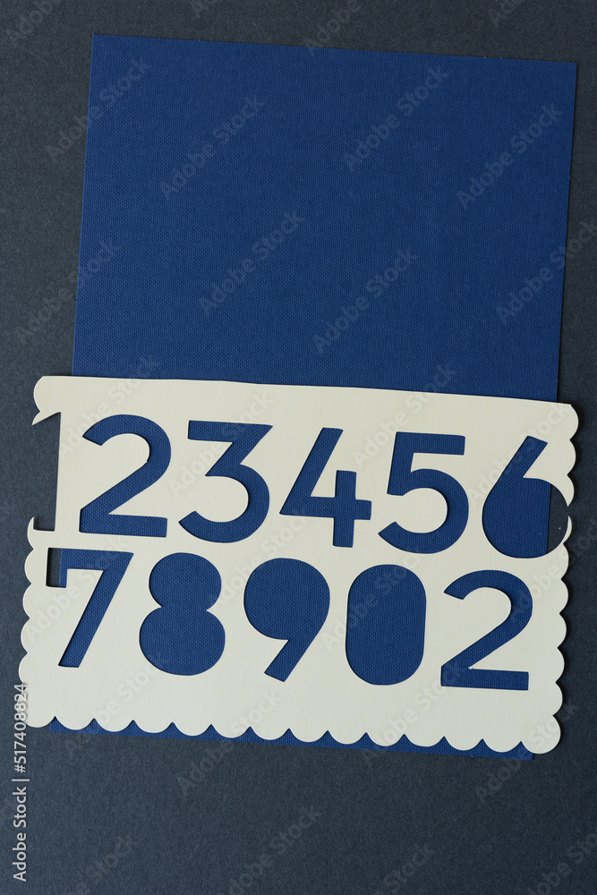 Fototapeta premium background with numbers (blue and gray ground)