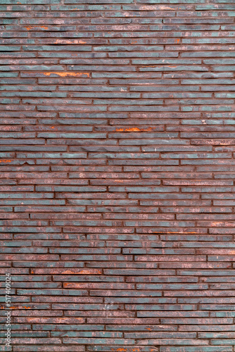 Red brick wall. Background of modern interior design.