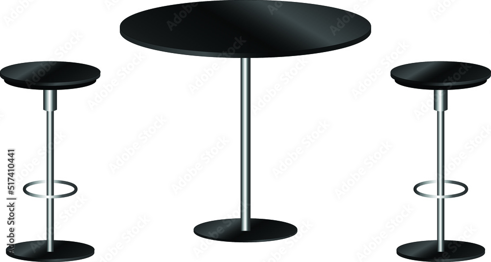 round table and two chairs bar isolated on white round table and two chairs bar isolated on white