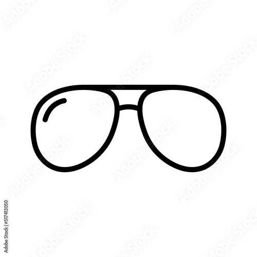 Sunglasses icon. Pictogram isolated on a white background.