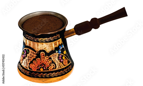 Turk with coffee