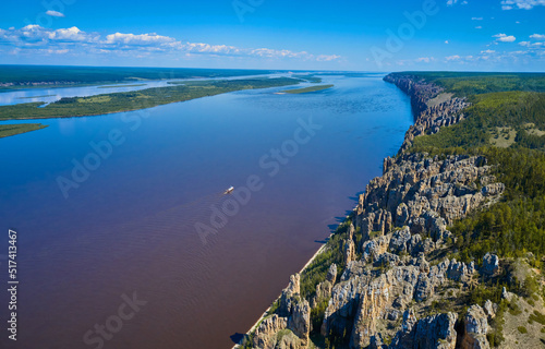 top view of the lena river photo