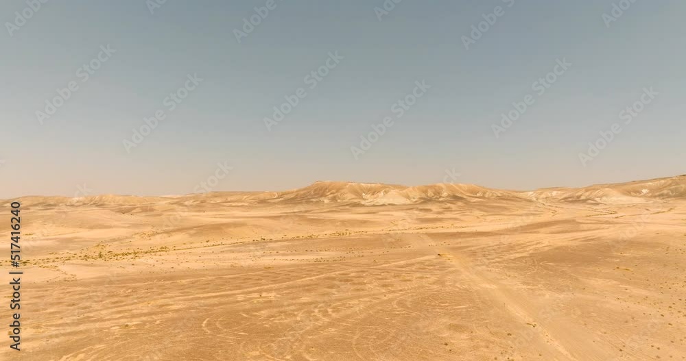 Aerial view of southern Israel Negev desert dry land. Aerial view of southern Israel Negev desert dry land.