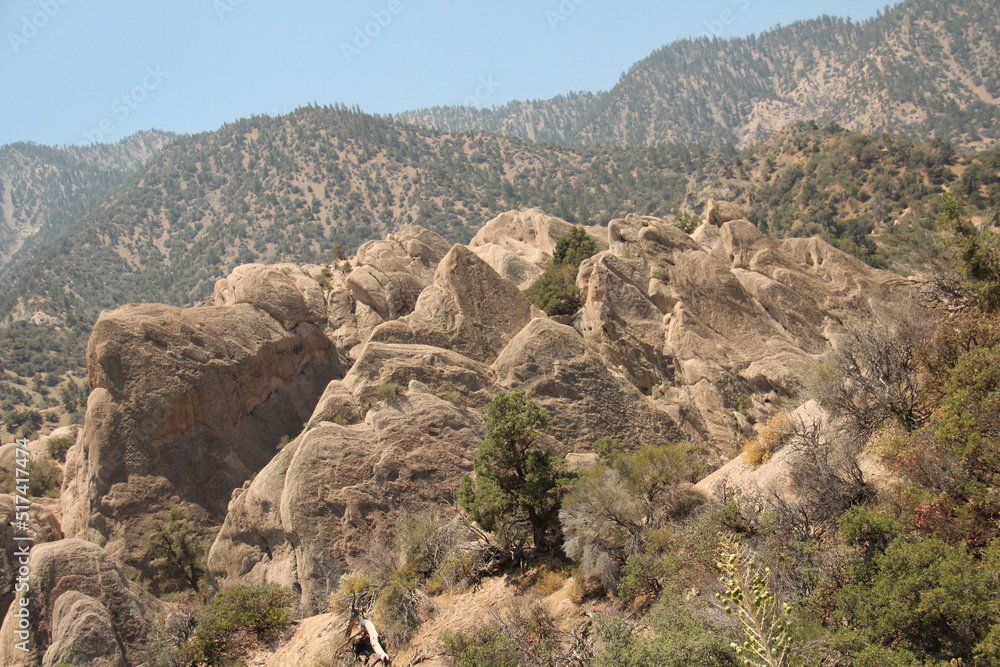 Sandstone formation, Devil's Punchbowl Natural Area, Pearblossom, California