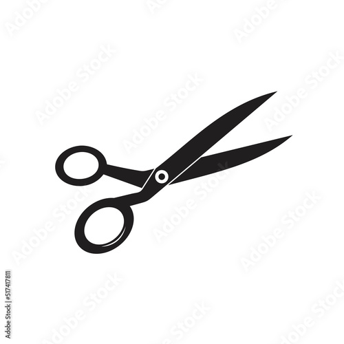 Scissors silhouette illustration vector