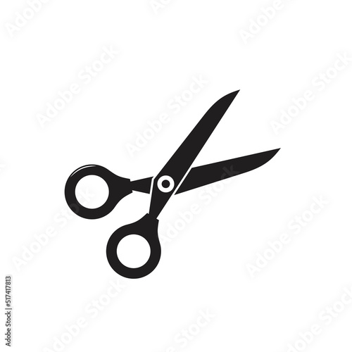 Scissors silhouette illustration vector