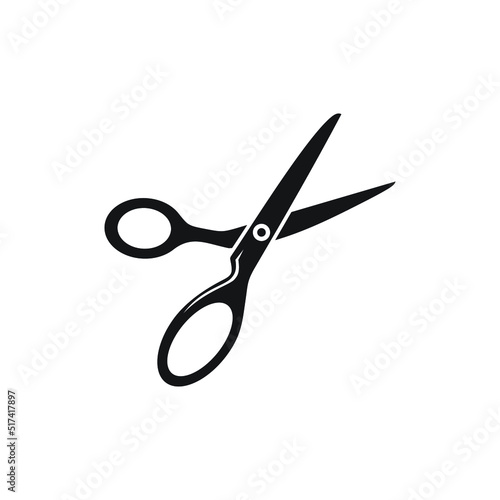 Scissors silhouette illustration vector