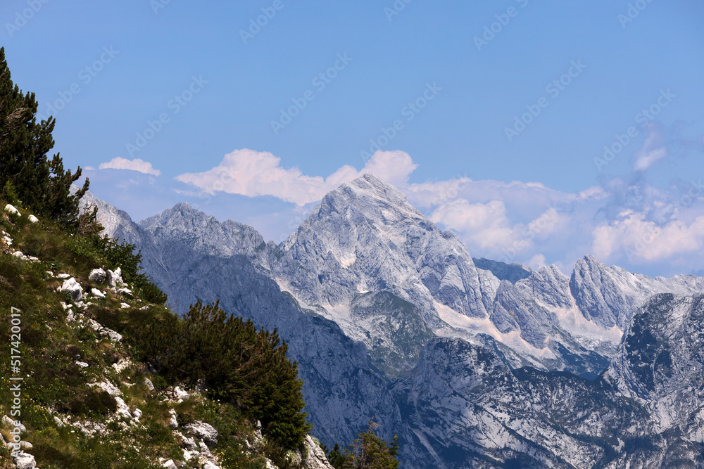 Mount Jalovec in Summertime - Julian Alps Europe