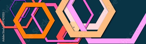 Wallpaper Mural Dark navi hexagonal geometric background illustrations  Torontodigital.ca