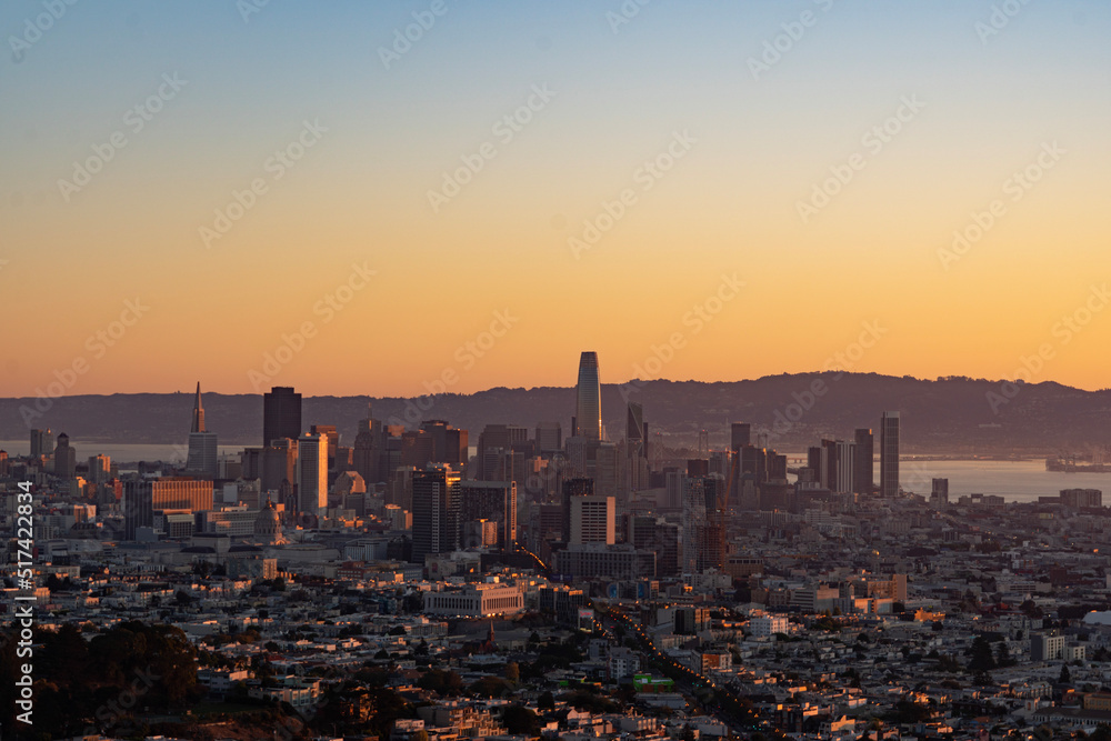 Panorama San Francisco Sunset