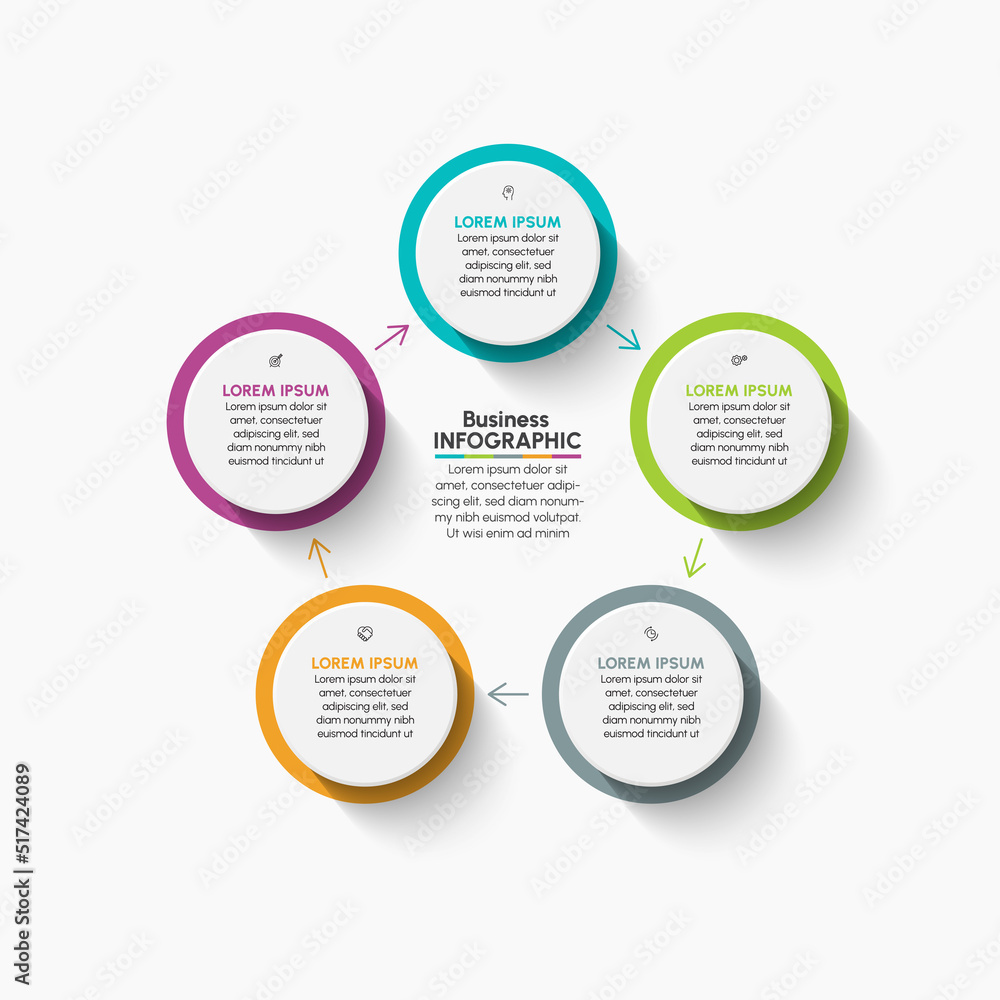 Business circle. timeline infographic icons designed for abstract background template milestone element modern diagram process technology digital marketing data presentation chart Vector Business circle. timeline infographic icons designed for abstract background template milestone element modern diagram process technology digital marketing data presentation chart Vector
