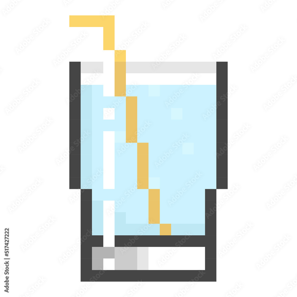 ドット絵で描いたカクテル Stock Vector | Adobe Stock