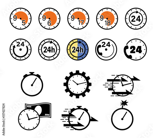 時計アイコンセット