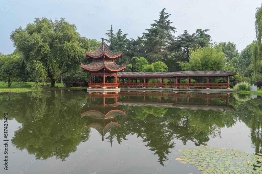 Park greening, retro architecture and tourist scenery in Yunnan Province, China