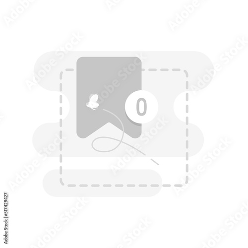 No Product Saved concept illustration flat design vector eps10. modern graphic element for landing page, empty state ui, infographic, icon