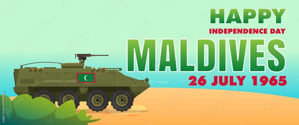 Fototapeta premium Maldives Independence Day 26 July 1965