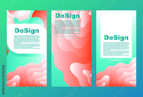 set of card templates