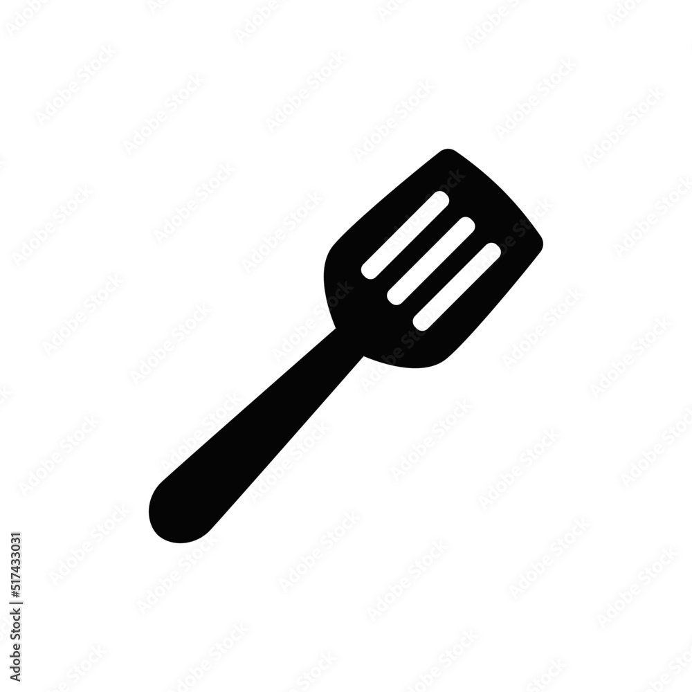 kitchen spatula icon in black flat glyph, filled style isolated on white background kitchen spatula icon in black flat glyph, filled style isolated on white background