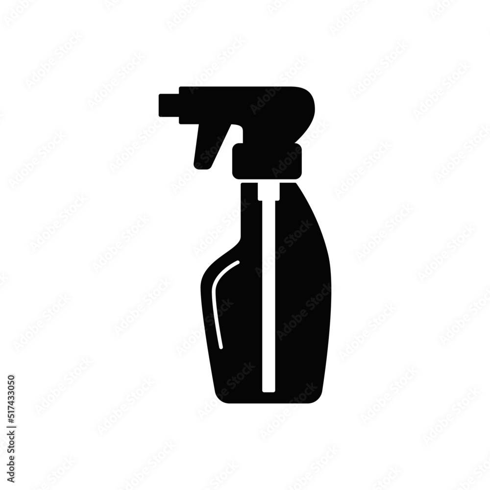 Spray Bottle, Hand Pressure Spray Water Kettle icon in black flat glyph, filled style isolated on white background Spray Bottle, Hand Pressure Spray Water Kettle icon in black flat glyph, filled style isolated on white background