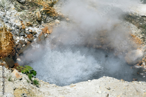 Obraz na płótnie ヤンベ温泉噴気孔（北海道・大雪山） 