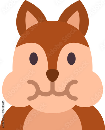 squirrel flat icon
