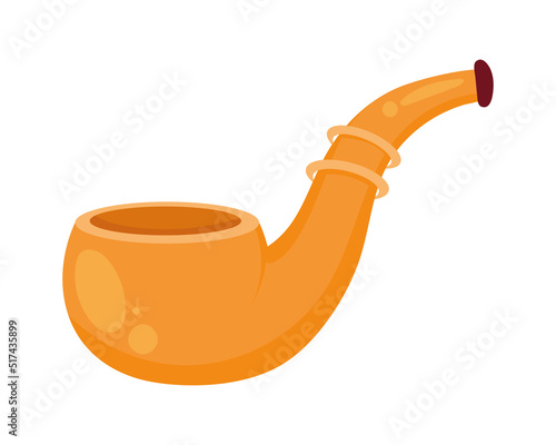 wooden pipe smoke