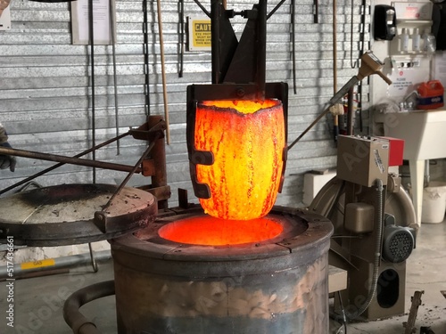 Bronze Casting Pour: Stunning Stock Photos of the Artistic Process | Adobe Stock photo