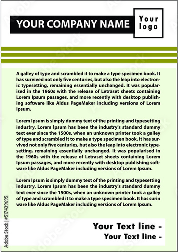 Letter page for Letterhead