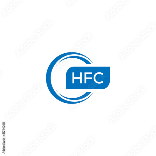 HFC letter design for logo and icon.HFC typography for technology, business and real estate brand.HFC monogram logo.vector illustration. photo