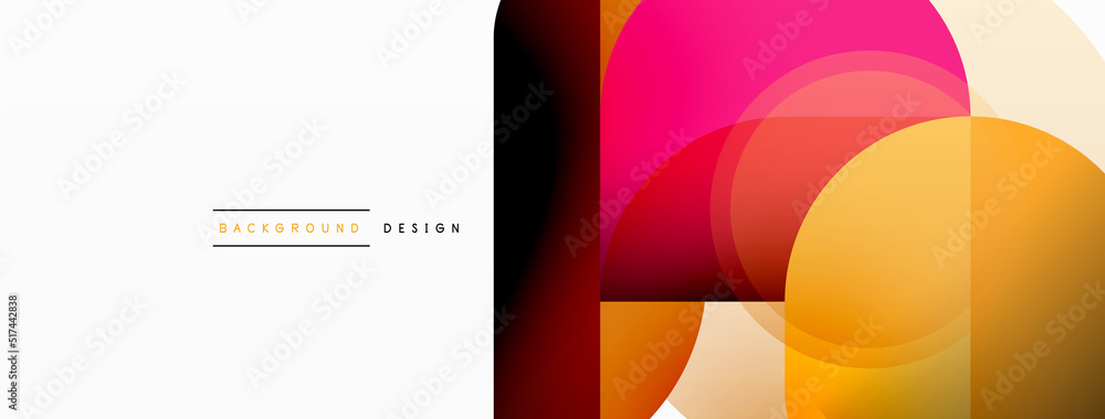 Round triangle shapes lines and circles. Geometric vector illustration for wallpaper banner background or landing page Round triangle shapes lines and circles. Geometric vector illustration for wallpaper banner background or landing page