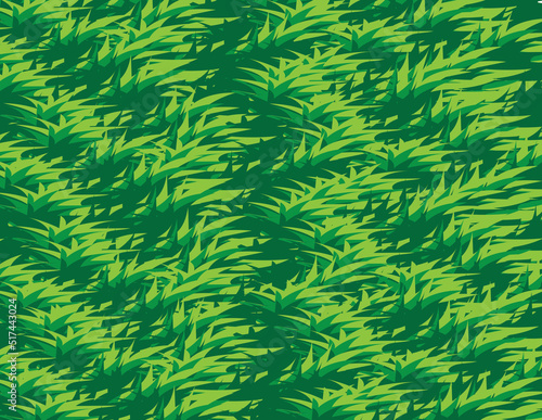 green leaves with seamless pattern