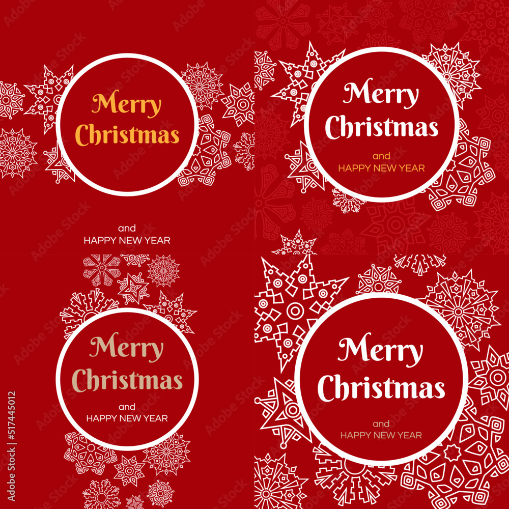 Christmas background template. Vector illustration