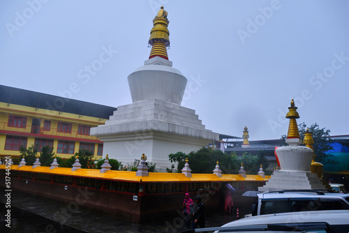 Gangtok, India - 17 June 2022, Do Drul Chorten is a buddhist stupa in Gangtok in the Indian state of Sikkim. photo