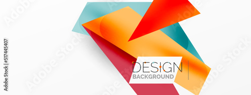 Background abstract overlapping shapes. Minimal composition vector illustration for wallpaper banner background or landing page