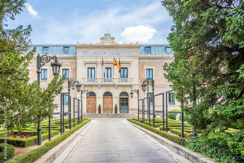 Fototapeta premium View at the Building of Provincial council in the streets of Cuenca - Spain