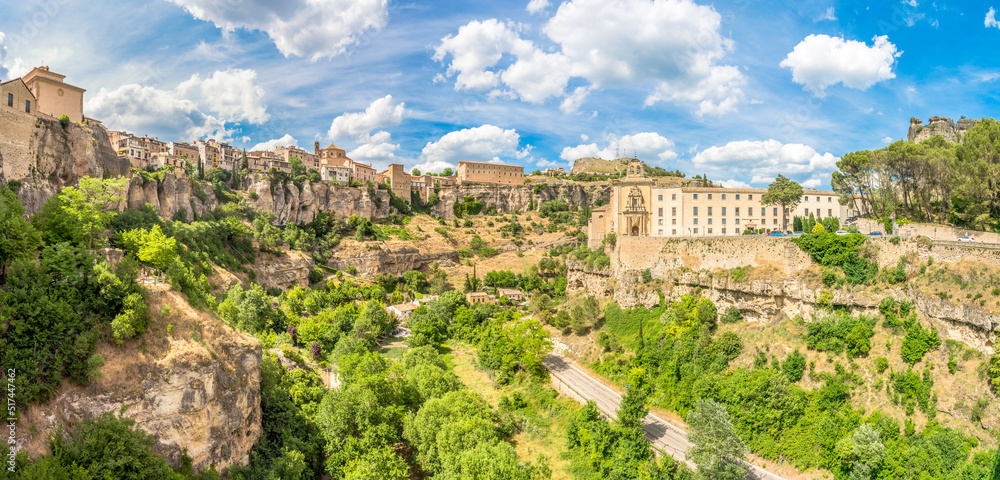 Panoramic view to the countryside of Cuenca town - Spain