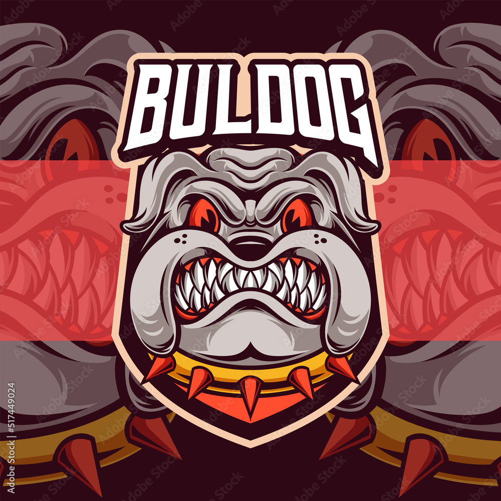 Bulldog Animal Mascot Logo Template Bulldog Animal Mascot Logo Template