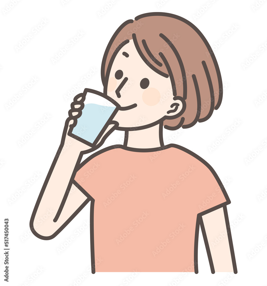 illustration of people drinking water illustration of people drinking water