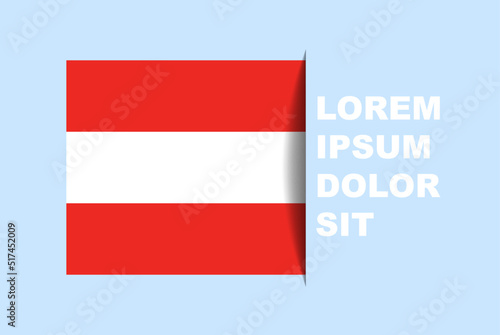 Half flag vector with copy space, country flag with shadow style, horizontal slide effect, icon design asset, text area, simple flat design Free Download Half flag vector with copy space, country flag with shadow style, horizontal slide effect, icon design asset, text area, simple flat design - GFXLoad