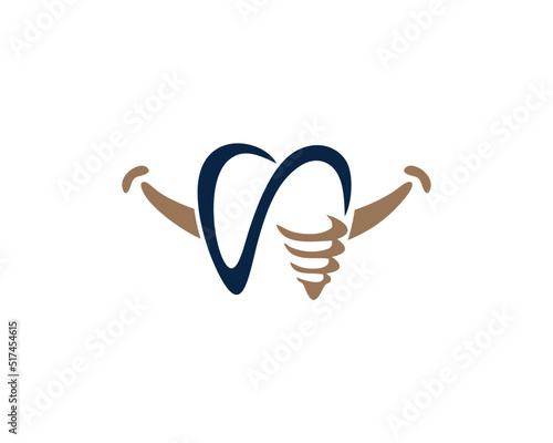 dental smile implant logo tooth molar implants design exclusive inspiration