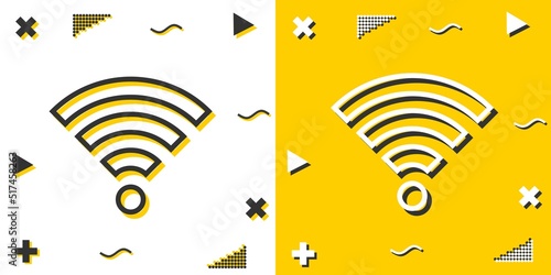 wifi line icon. Simple outline style.wifi linear sign. Vector illustration isolated on white background. Editable stroke EPS 10