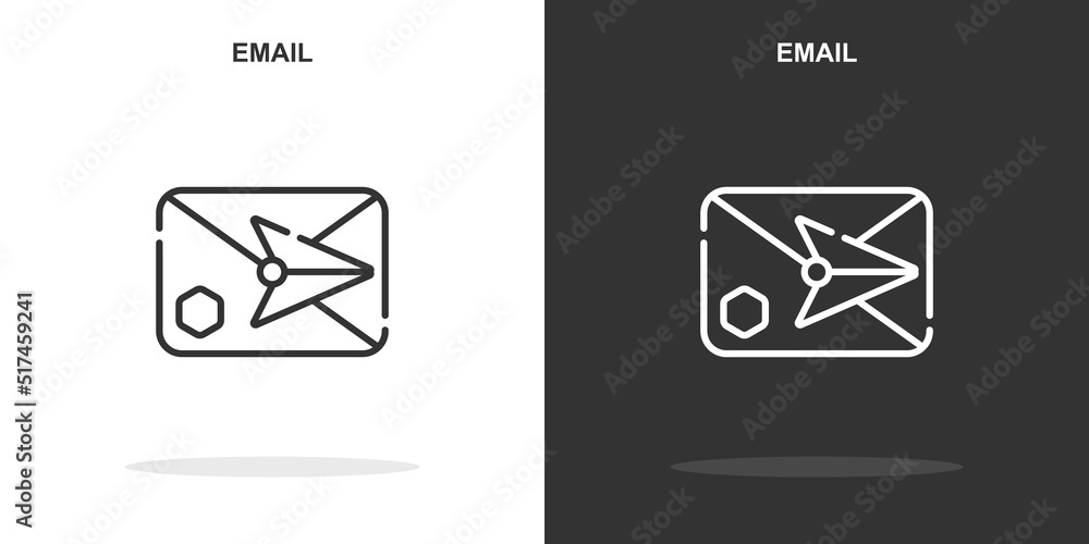 email line icon. Simple outline style.email linear sign. Vector illustration isolated on white background. Editable stroke EPS 10 email line icon. Simple outline style.email linear sign. Vector illustration isolated on white background. Editable stroke EPS 10