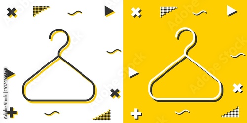 Tableau sur toile hanger line icon