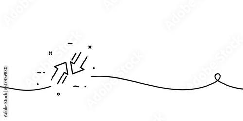 Data transfer line icon. Information, arrows, statistics, growth, decline, communication, send, receive. Technology concept. One line style. Vector line icon for Business and Advertising