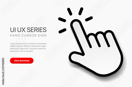 Mouse click cursor set. Hand Cursor. Click icon. Mouse pointer set. Arrow cursor. Pointer click icon. Clicking cursor, pointing hand clicks and waiting loading icons. Website arrows or hand icon.