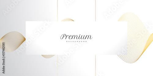 Luxury Background with Wavy Gold Lines. Premium Gray and Gold Background for Award, Nomination, Ceremony, Formal Invitation or Certificate Design