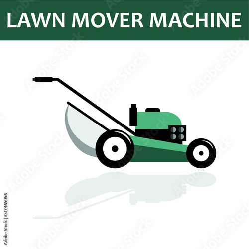 lawn mower equipment isolated vector
