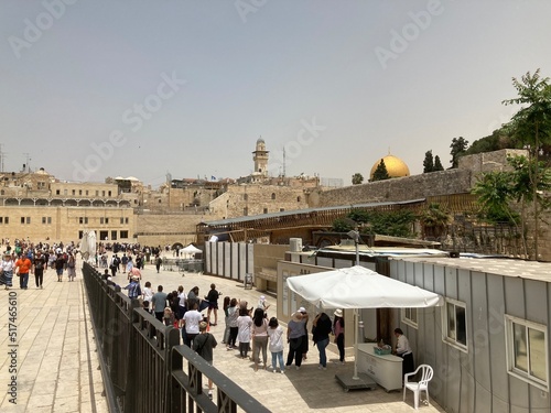 Place du Mur occidental ou Mur des Lamentations à Jérusalem