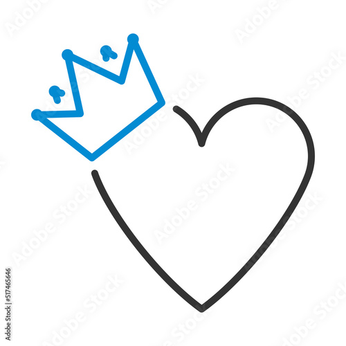 Valentine Heart Crown Icon