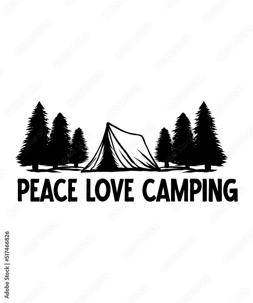 Camping Svg Bundle Camp Life Svg Campfire Svg Png Silhouette